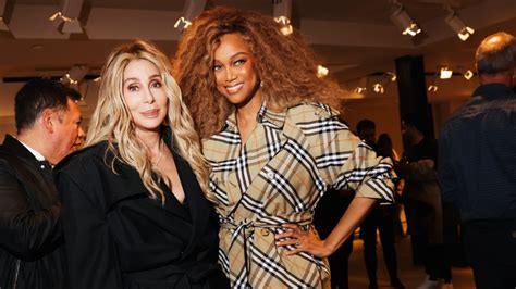 Cher and Tyra Banks Attend Burberry’s Flagship Reopening